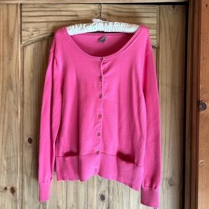 J.Jill cardigan sweater, women’s size Large, Pink
